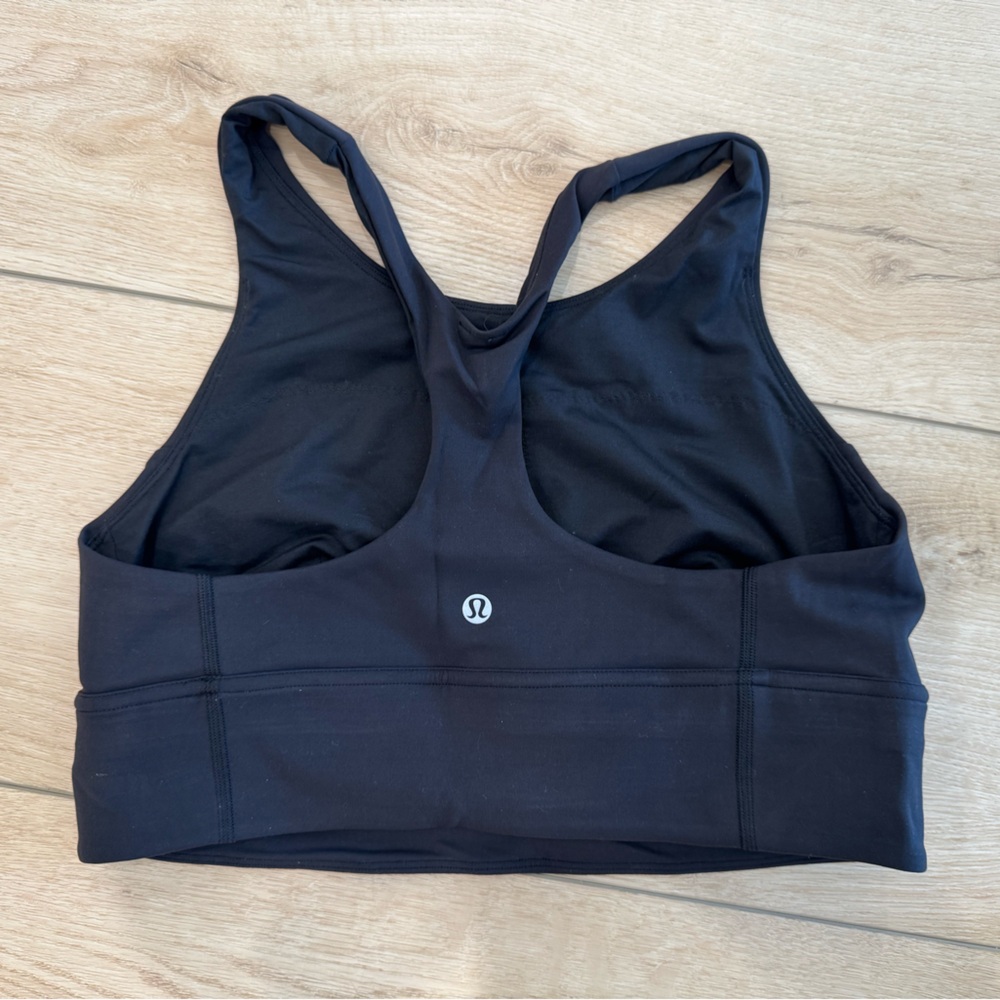 Lululemon Athletica Black High Neck Sports Bra
